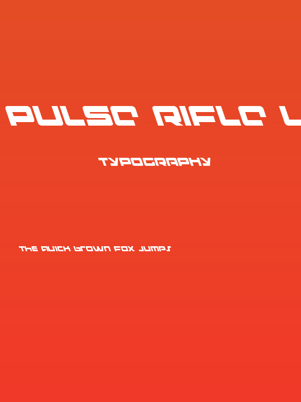 Pulse Rifle Leftalic Poster