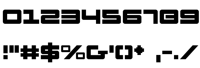 Pulse Rifle Font OTHER CHARS