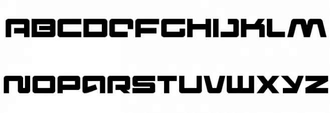 Pulse Rifle Font Litere mari