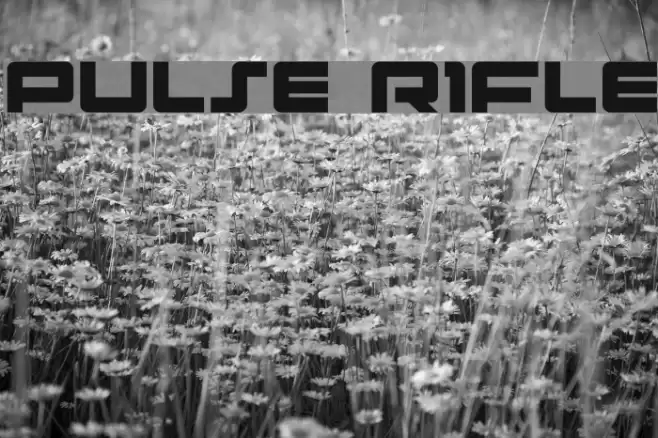 Pulse Rifle Font examples