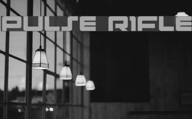 Pulse Rifle Font examples
