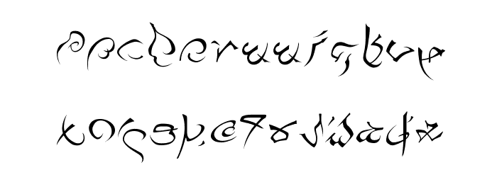 Pulsian Font LOWERCASE