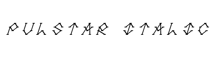 Pulstar Italic Font