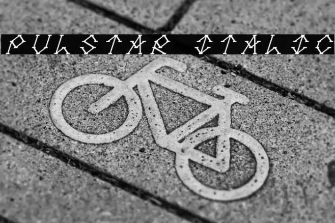Pulstar Italic Font examples