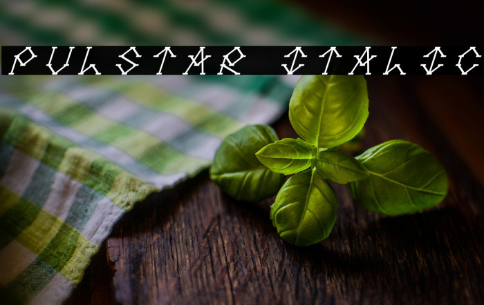 Pulstar Italic Example 3