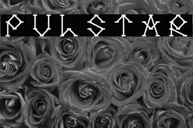 Pulstar Font examples