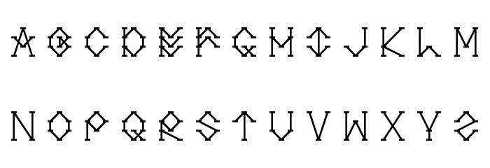 Pulstar Font LOWERCASE
