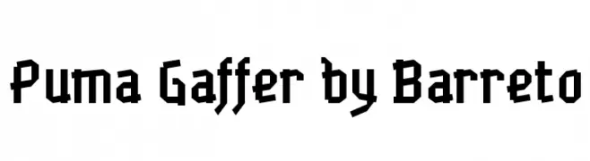 Puma Gaffer by Barreto  font caratteri gratis