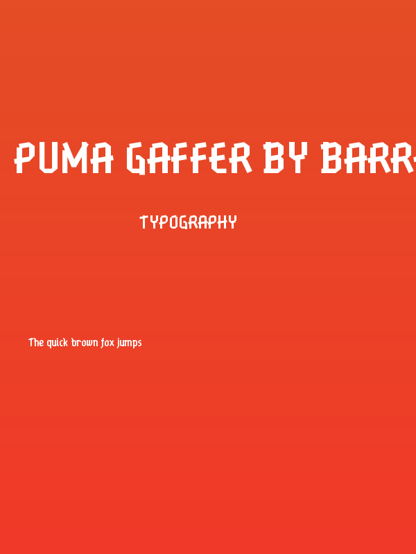 Puma Gaffer by Barreto Poster