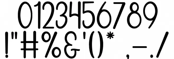 Pumkin Garden Font OTHER CHARS