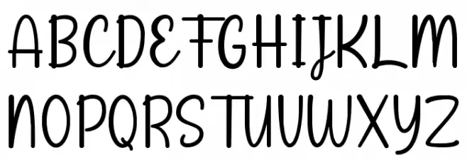 Pumkin Garden Font UPPERCASE