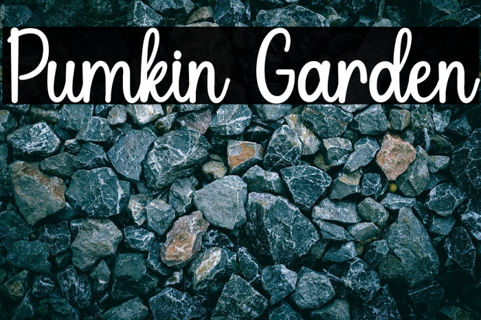 Pumkin Garden Font examples