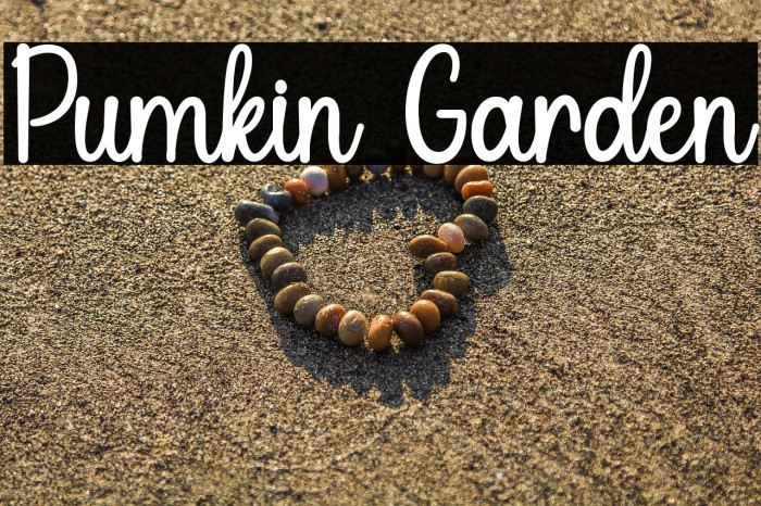 Pumkin Garden Font examples