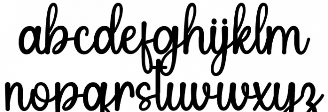 Pumkin Garden Font LOWERCASE