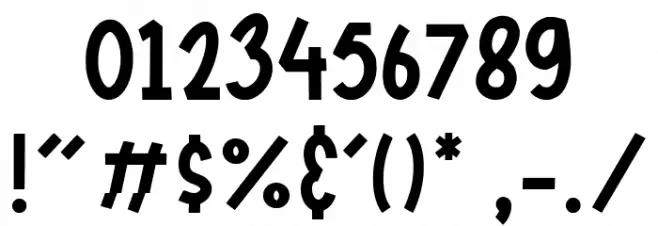 Pumkinpie Шрифта ДРУГИЕ символов