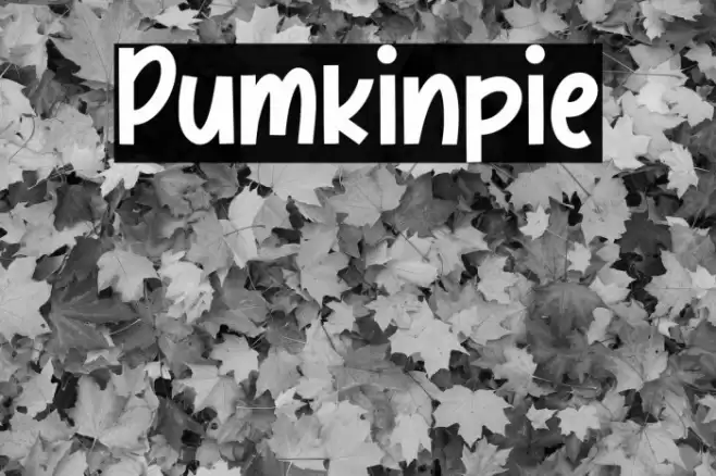 Pumkinpie Шрифта examples