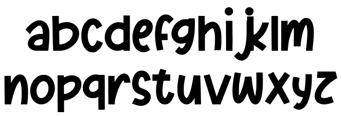 Pumkinpie Font LOWERCASE