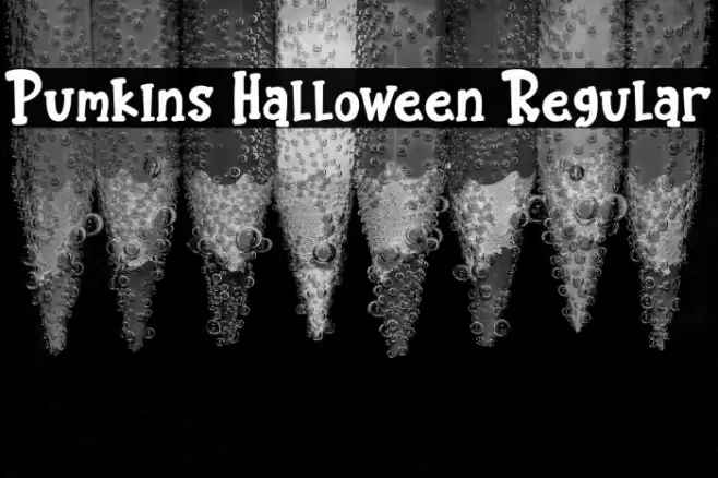 Pumkins Halloween Regular Font examples