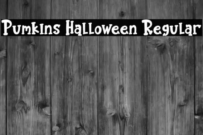 Pumkins Halloween Regular Font examples