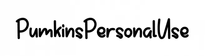 Pumkins Personal Use  Frei Schriftart Herunterladen