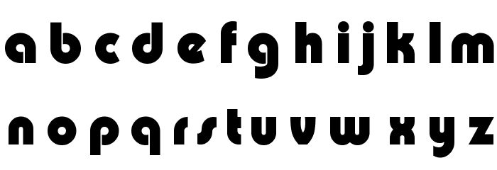 Pump Rus Font LOWERCASE