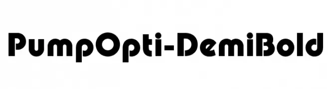 PumpOpti-DemiBold  font caratteri gratis