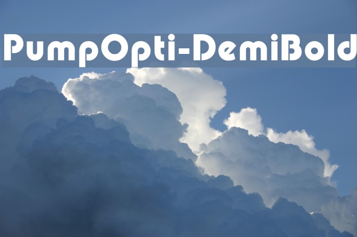 PumpOpti-DemiBold Font - FFonts.net