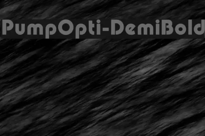 PumpOpti-DemiBold Polices examples