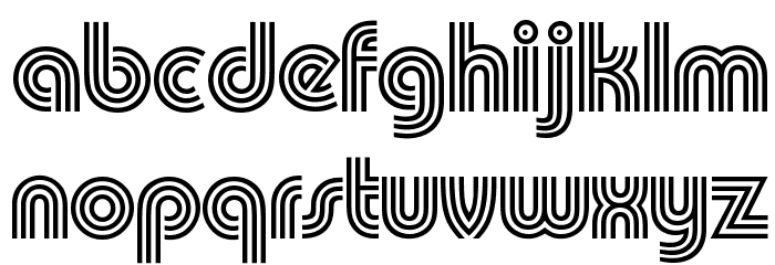 PumpTriD Font LOWERCASE