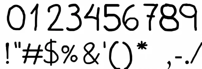 Pumped Up Kicks Font OTHER CHARS