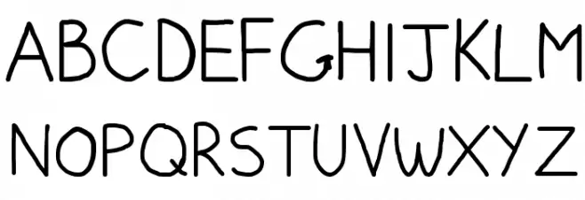 Pumped Up Kicks Schriftart Groß