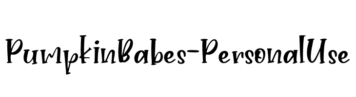 Pumpkin Babes - Personal Use  नि: शुल्क फ़ॉन्ट्स डाउनलोड