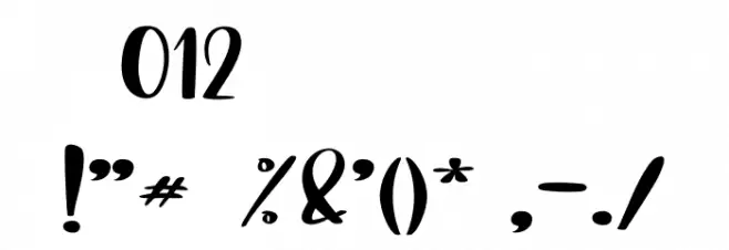 Pumpkin Babes - Personal Use Font OTHER CHARS