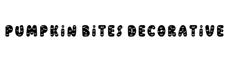 Pumpkin Bites Decorative  Frei Schriftart Herunterladen