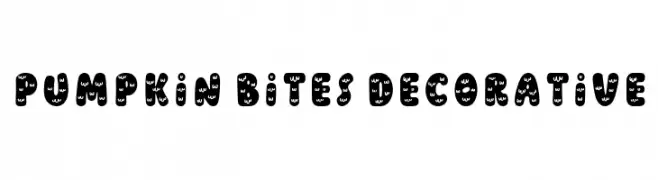 Pumpkin Bites Decorative  Fuentes Gratis Descargar