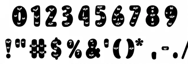 Pumpkin Bites Decorative Font OTHER CHARS