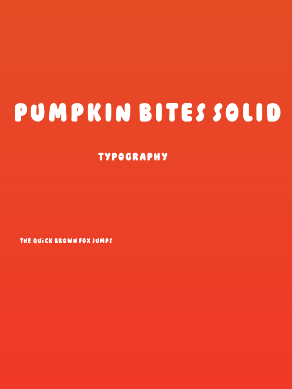 Pumpkin Bites Solid Poster