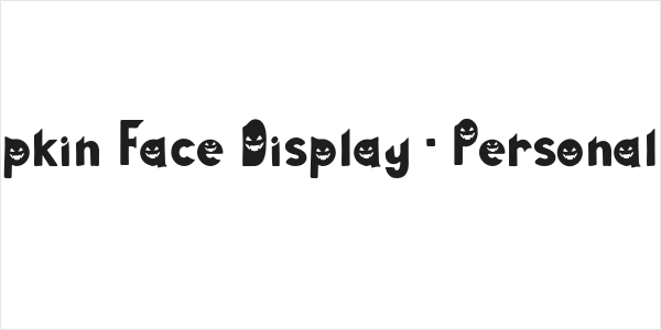 Pumpkin Face Display - Personal Use Logo