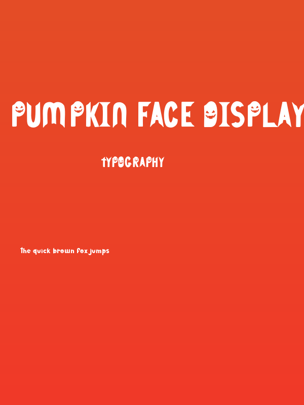 Pumpkin Face Display - Personal Use Poster