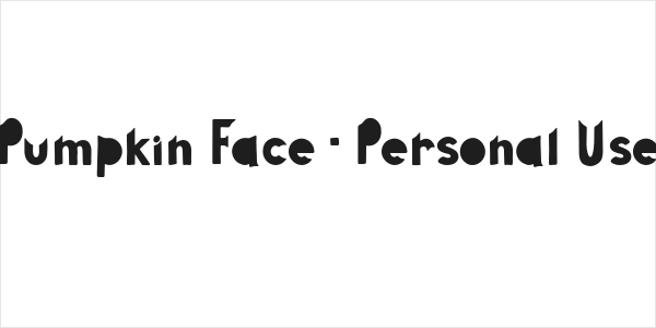 Pumpkin Face - Personal Use Logo