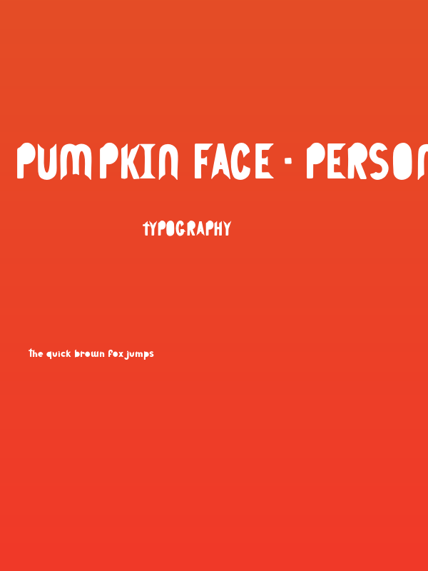 Pumpkin Face - Personal Use Poster