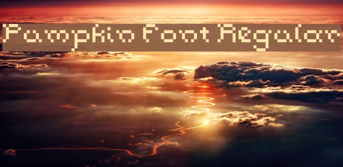 Pumpkin Font Regular Font examples