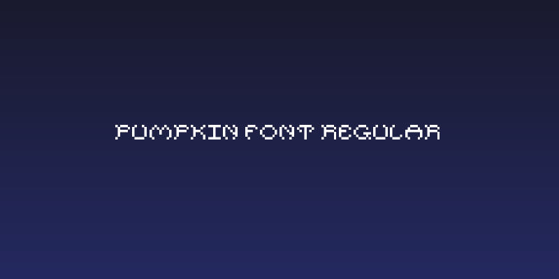 Pumpkin Font Regular Social Header