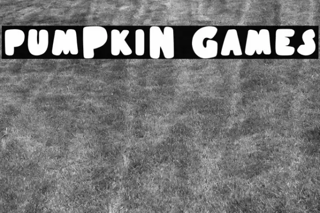 Pumpkin Games Schriftart examples