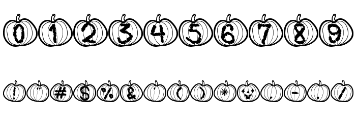 Pumpkin Halloween St Font OTHER CHARS