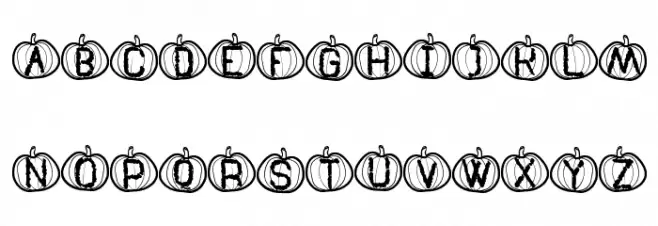 Pumpkin Halloween St Шрифта ВЕРХНИЙ