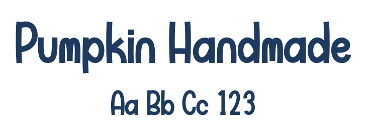 Pumpkin Handmade Font Preview