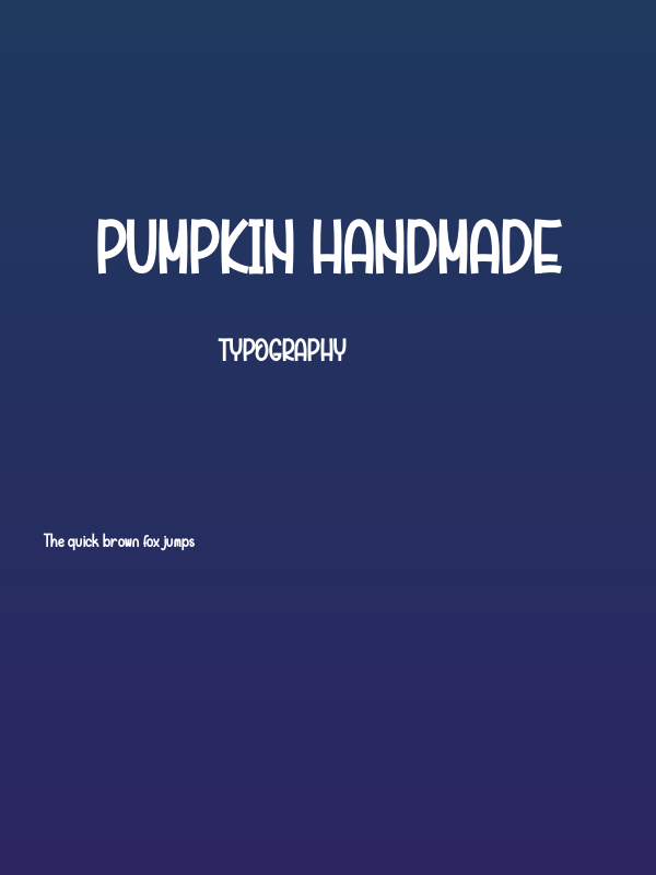 Pumpkin Handmade Poster