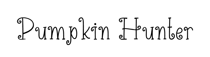 Pumpkin Hunter  Frei Schriftart Herunterladen