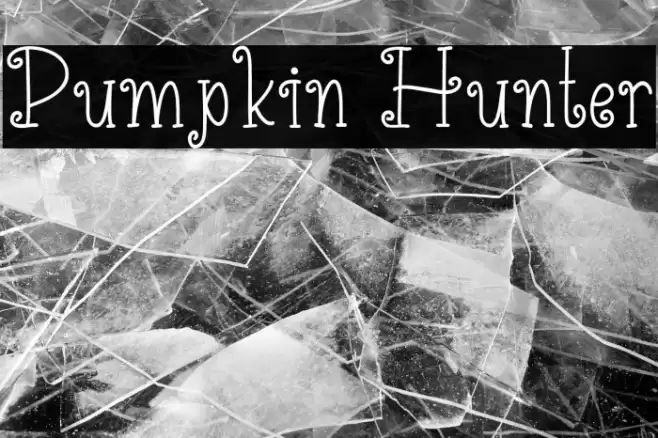 Pumpkin Hunter Font examples
